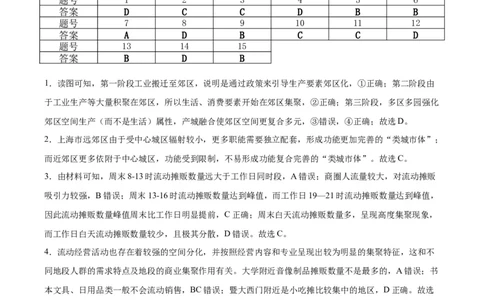 地理答案_2024届重庆缙云教育联盟高三高考第一次诊断性检测（一模）_重庆缙云教育联盟2024届高三高考第一次诊断性检测（一模）地理