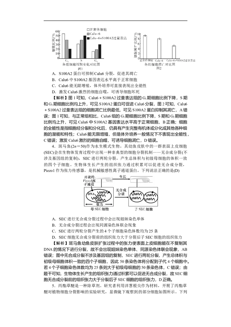 高三附中生物3&mdash;&mdash;教_251103湖南省长沙市湖南师范大学附属中学2025-2026学年高三上学期月考卷（三）（全科）