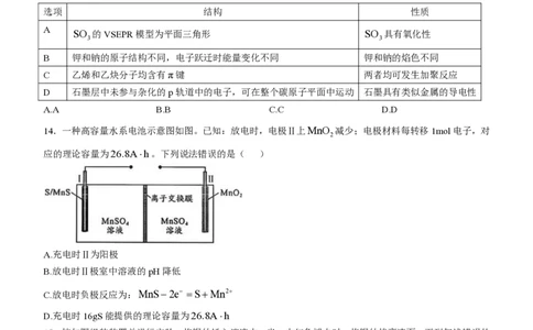 2025年广东高考真题化学试题_1.高考2025全国各省真题+答案_00.2025各省市高考真题及答案（按省份分类）_4、广东卷（9科全）_5.化学