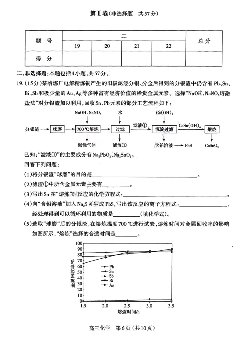 化学试题(1)(1)_2024届山西省太原市高三上学期期末学业诊断_山西省太原市2024届高三上学期期末学业诊断化学