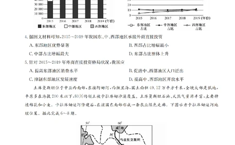 江西省名校九师联盟2023-2024学年高三1月核心模拟卷地理试卷_2024届九师联盟高三核心模拟卷（中）一_九师联盟2023-2024学年高三核心模拟卷（中）一地理试卷