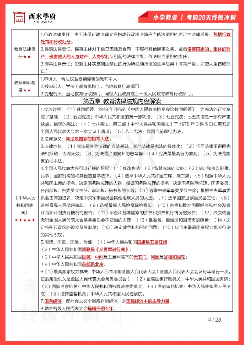 考前20天终极冲刺小学综合素质_4-教培资料-26年最新资料-同步更新_小学教资_小学冲刺急救包_6.小学考点20天冲刺笔记