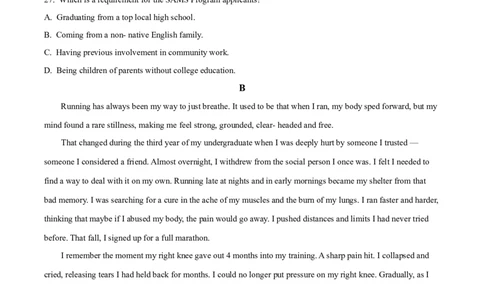 精品解析：北京市朝阳区2024-2025学年高二下学期期末考试英语试题（原卷版）_2025年7月_250709北京市朝阳区2024-2025学年高二下学期期末（全科）