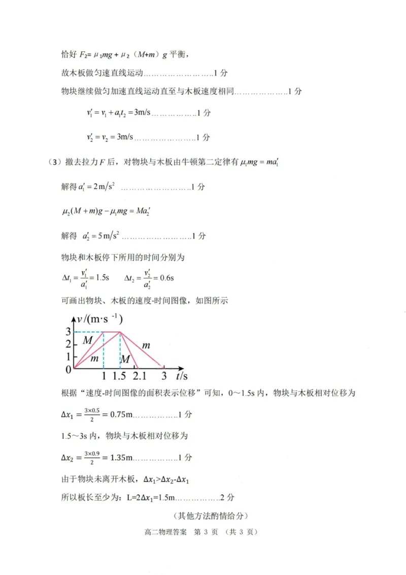 辽宁省大连市2024-2025学年高二下学期期末考试物理试卷（含答案）_2025年7月_250721辽宁省大连市2024-2025学年高二下学期期末考试（全科）