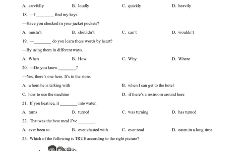 精品解析：2023年甘肃省白银市中考英语真题（原卷版）_中考真题_3.英语中考真题2015-2024年_2023中考英语真题7.20