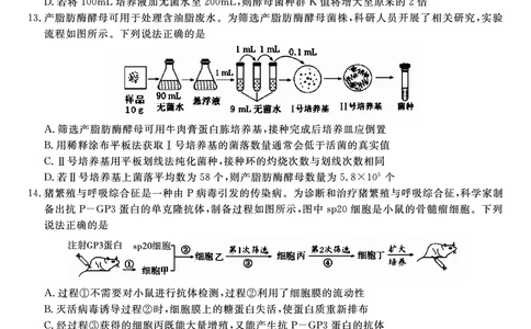 生物学试题卷A-高二下7月期末联考_2025年7月_250707安徽省皖江名校联盟2025年7月高二期末联考（全科）