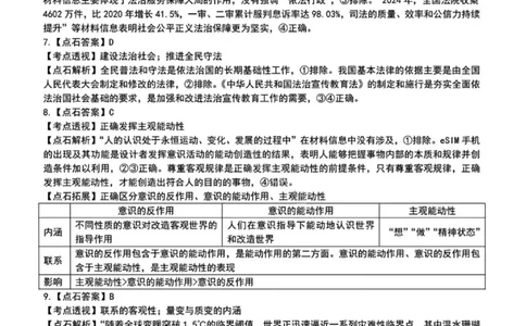 辽宁点石联考2025-2026学年高三上学期11月期中政治解析_251115辽宁点石联考2025-2026学年高三上学期11月期中试题