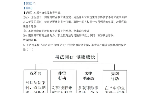 精品解析：2022年重庆中考道德与法治真题（A卷）（解析版）_中考真题_7.政治中考真题2015-2024年_2022政治真题102份18