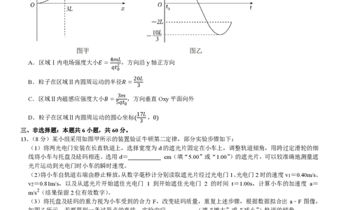 山东物理-试题_1.高考2025全国各省真题+答案_00.2025各省市高考真题及答案（按省份分类）_13、山东卷（9科全）_物理