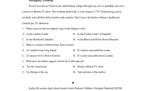 云南省2025年高考全国二卷英语高考真题文档版（含答案）_1.高考2025全国各省真题+答案_3.高考英语试题及答案