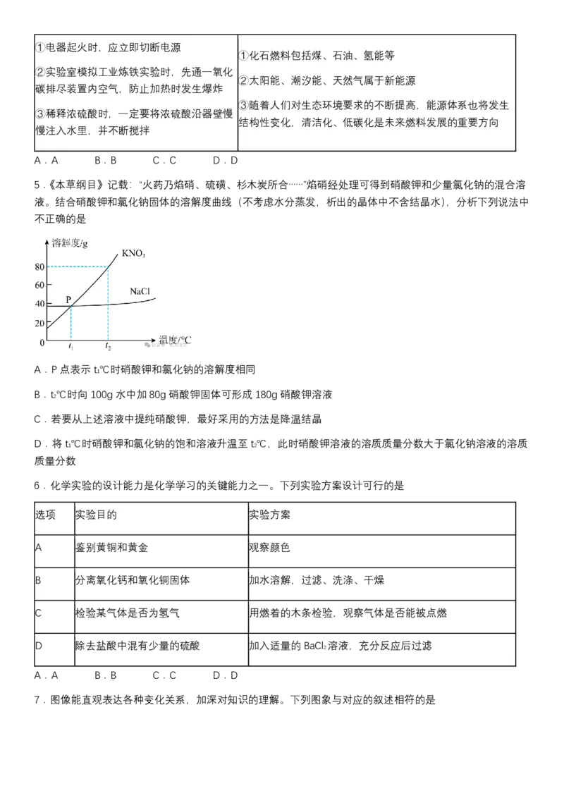 2025遂宁中考化学真题及答案_2025全国各地《中考真题试卷及答案》_2025遂宁中考真题及答案