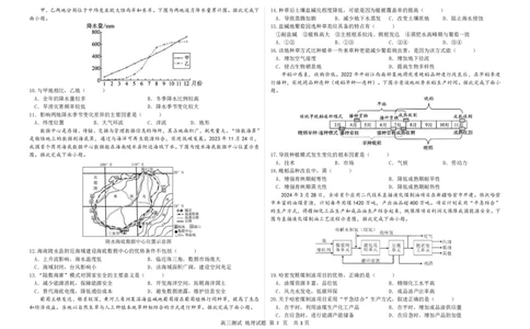 黑龙江省哈尔滨市第六中学校2025-2026学年高三上学期12月月考地理_2025年12月_251203黑龙江省哈尔滨市第六中学校2025-2026学年高三上学期12月月考