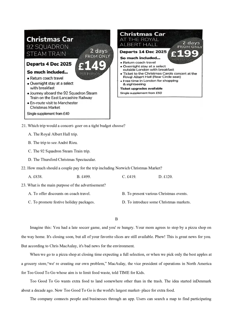 重庆市鲁能巴蜀中学校2026届高三上学期12月联合诊断考试英语试卷_2025年12月_251213重庆市鲁能巴蜀中学、万州中学高2026届高三上学期12月联合诊断考试