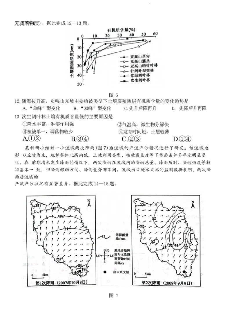 济宁高三地理试题2024-01-11_2024届山东省济宁市高三上学期1月期末_山东省济宁市2024届高三上学期1月期末地理