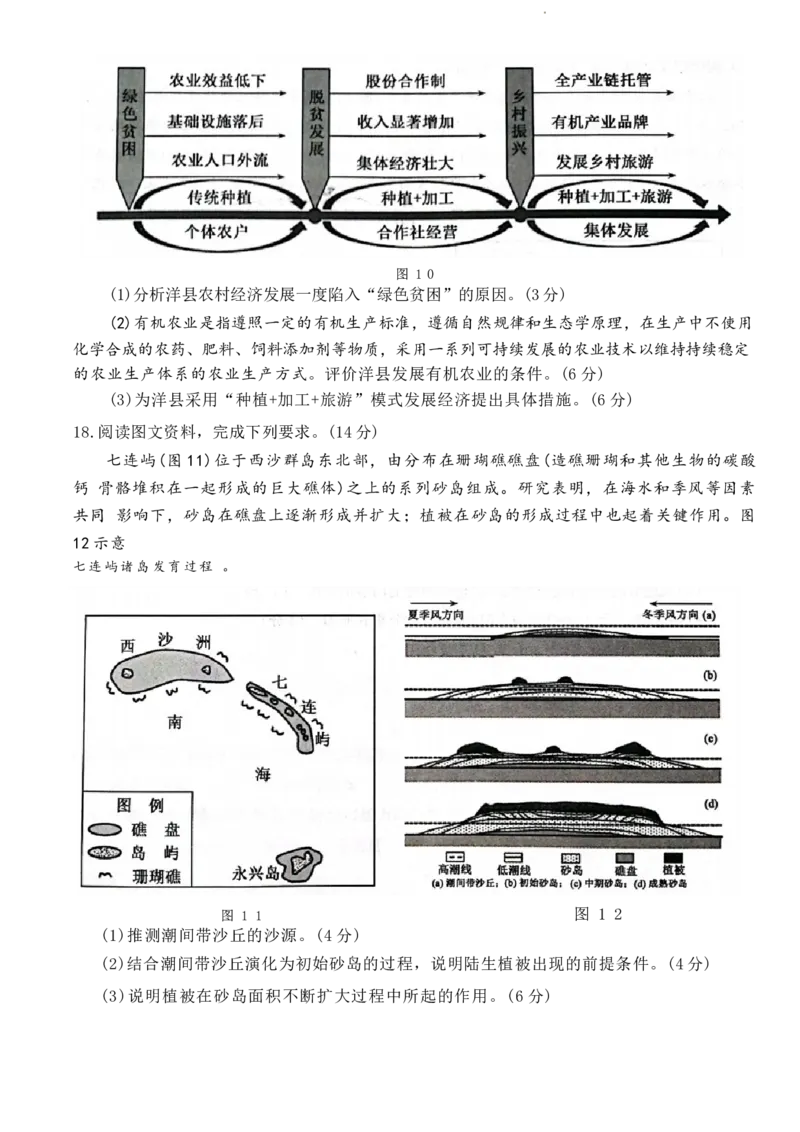 济宁高三地理试题2024-01-11_2024届山东省济宁市高三上学期1月期末_山东省济宁市2024届高三上学期1月期末地理