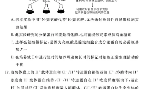 生物学试题（一六八一模）_2025年12月_2512092026届安徽合肥一六八中学高三上学期一模（全科）_2026届安徽合肥一六八中学高三上学期一模生物试题+答案
