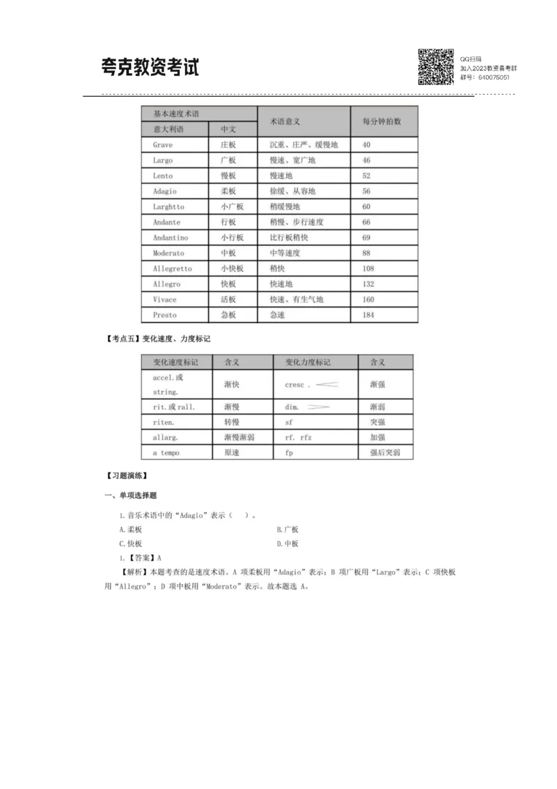考前必背｜高中教资《音乐》最全考点背诵笔记与模版，一遍上岸_4-教培资料-26年最新资料-同步更新_初中高中教资_03科三专项（进去保存报考的学科即可）