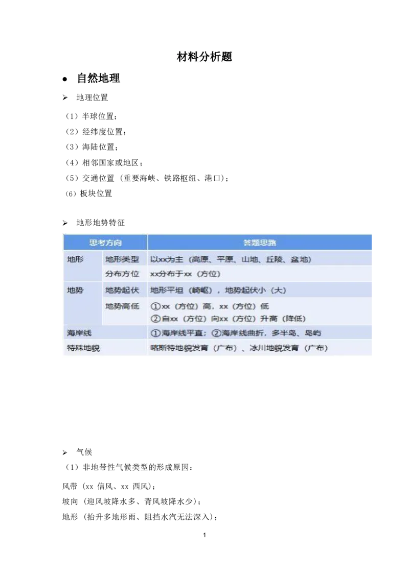 第28题&mdash;&mdash;材料分析题不区分初高中(1)(1)_4-教培资料-26年最新资料-同步更新_初中高中教资_03科三专项（进去保存报考的学科即可）_初中_初中地理-通关资料包_2025年FB学科-地理