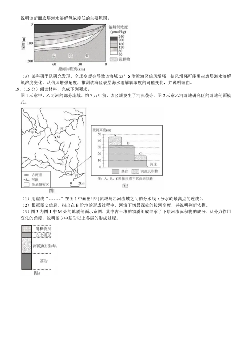 山东地理-试题_1.高考2025全国各省真题+答案_00.2025各省市高考真题及答案（按省份分类）_13、山东卷（9科全）_地理