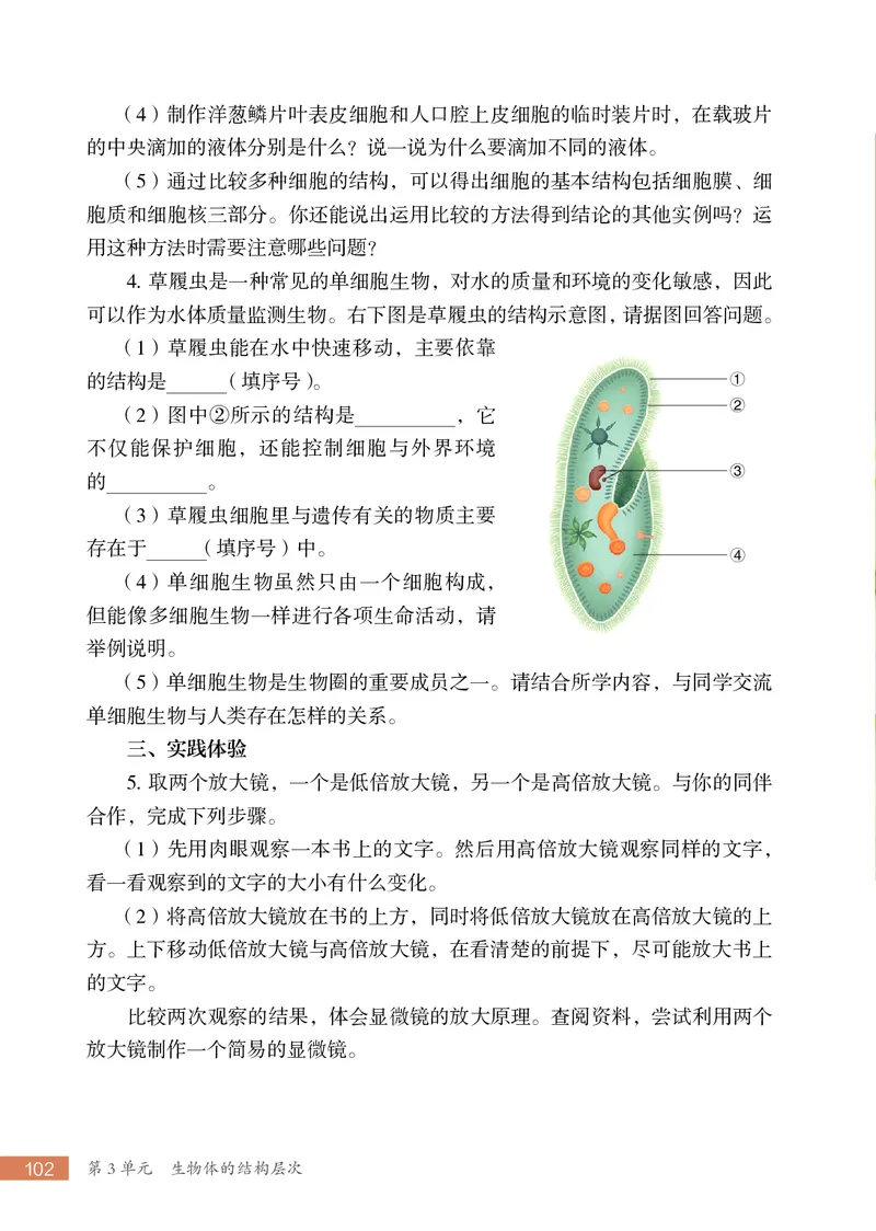 苏科版7年级生物上册高清教材_4-教培资料-26年最新资料-同步更新_初中高中教资_03科三专项（进去保存报考的学科即可）_02科三专项（笔记真题思维导图教学设计版本二）