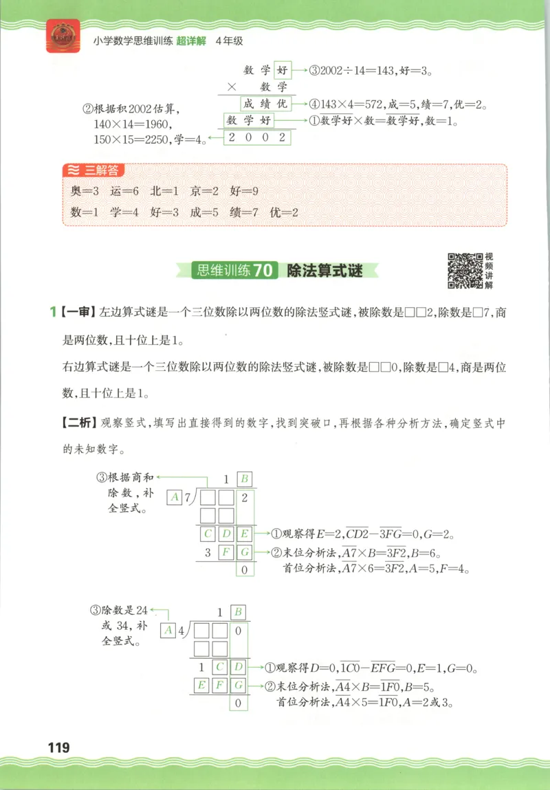答案_25秋小学语数英习题试卷_数学_25秋《王朝霞数学思维训练超详解》1-6年级上_王朝霞数学思维训练超详解4