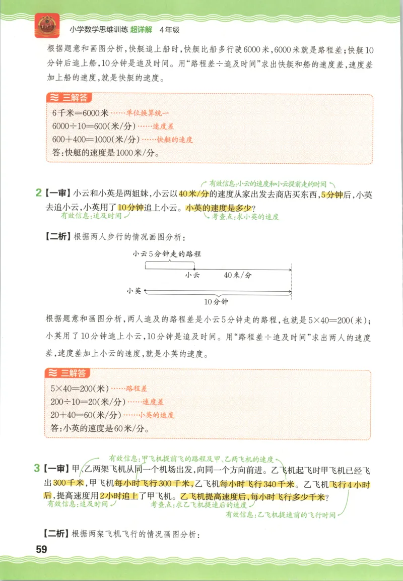 答案_25秋小学语数英习题试卷_数学_25秋《王朝霞数学思维训练超详解》1-6年级上_王朝霞数学思维训练超详解4