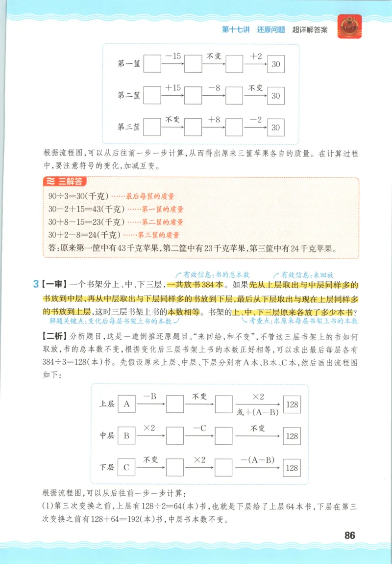 答案_25秋小学语数英习题试卷_数学_25秋《王朝霞数学思维训练超详解》1-6年级上_王朝霞数学思维训练超详解4