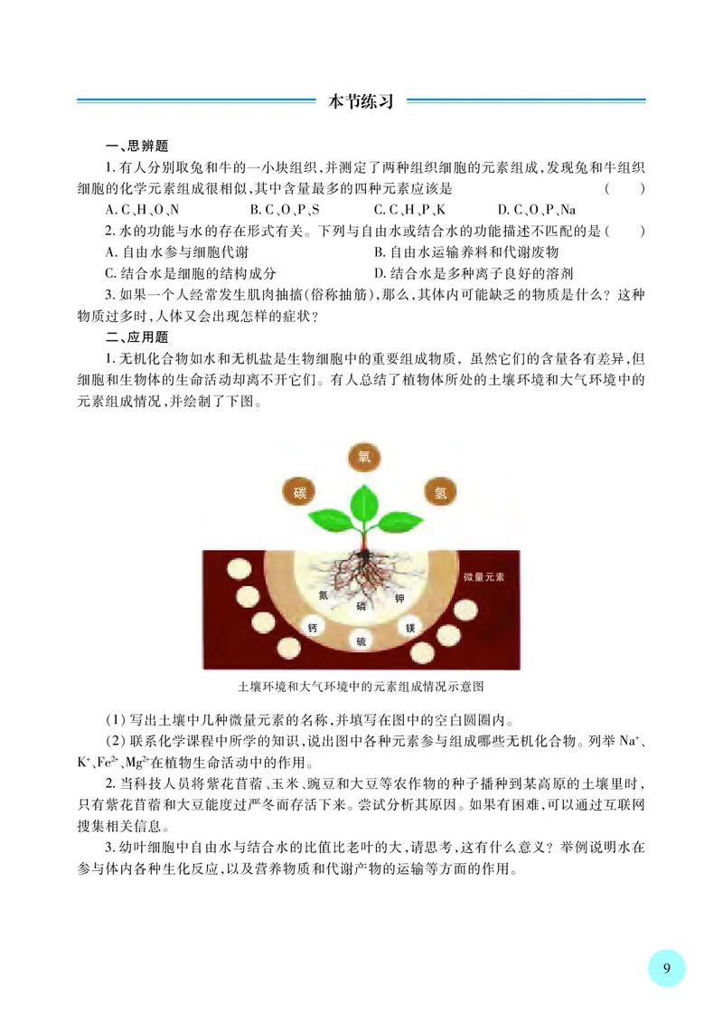 苏教版生物必修1高清教材_4-教培资料-26年最新资料-同步更新_初中高中教资_03科三专项（进去保存报考的学科即可）_02科三专项（笔记真题思维导图教学设计版本二）