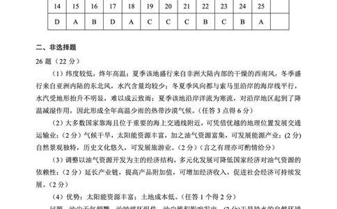 地理答案转曲2页_2024届陕西省渭南市高三教学质量检测（一）（渭南一模）_陕西省渭南市2024届高三教学质量检测（一）（渭南一模）地理