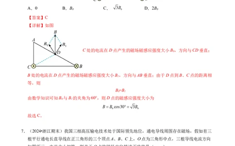 专题11磁场（新高考通用）（解析版）(1)_1多考区联考_0109好题汇编备战2024-2025学年高二物理上学期期末真题分类汇编（新高考通用）