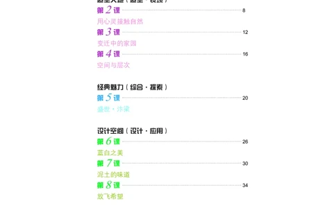 苏少版8年级美术上册高清教材_4-教培资料-26年最新资料-同步更新_初中高中教资_03科三专项（进去保存报考的学科即可）_02科三专项（笔记真题思维导图教学设计版本二）