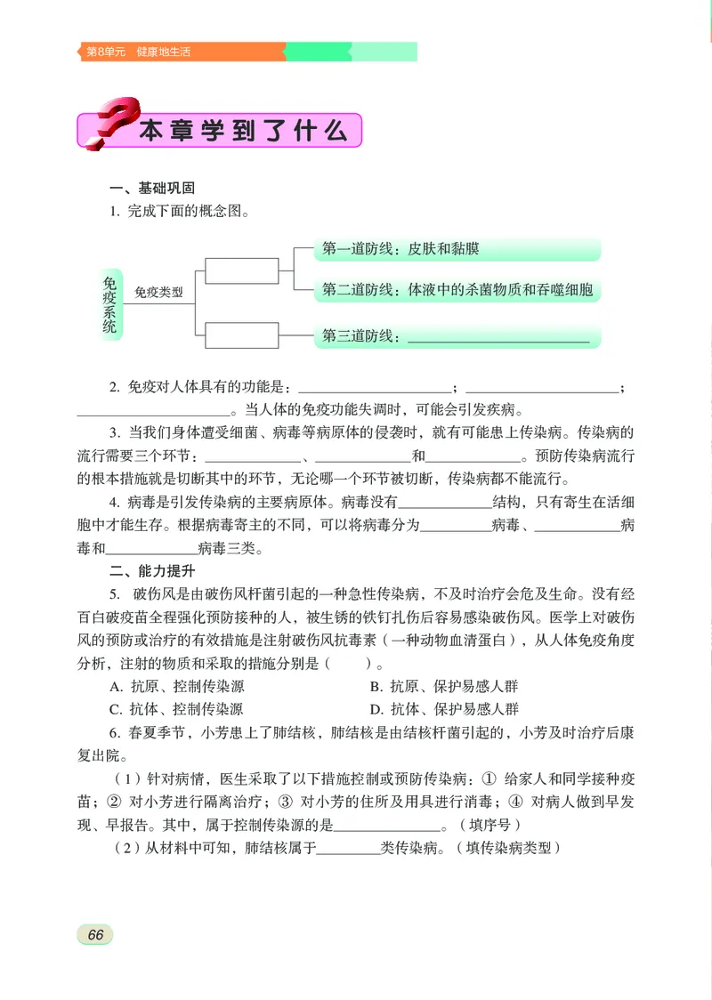 苏科版8年级生物下册高清教材_4-教培资料-26年最新资料-同步更新_初中高中教资_03科三专项（进去保存报考的学科即可）_02科三专项（笔记真题思维导图教学设计版本二）
