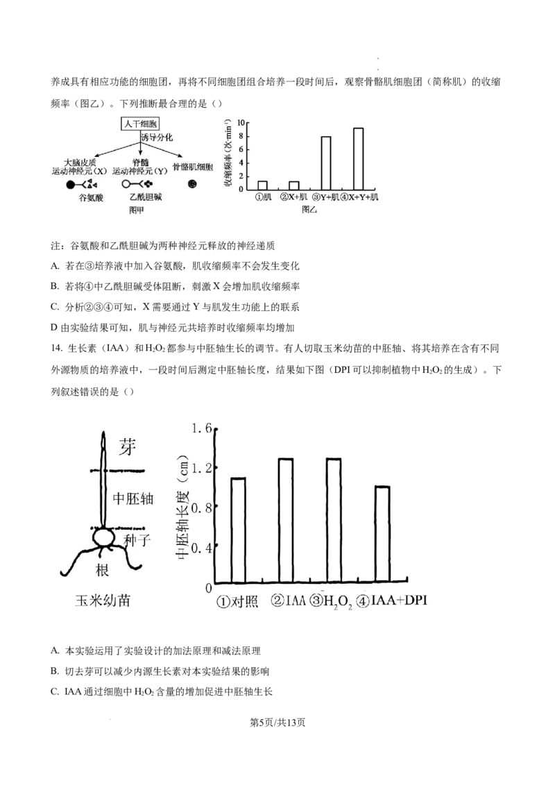 2025高考四川卷生物真题试卷_1.高考2025全国各省真题+答案_00.2025各省市高考真题及答案（按省份分类）_17、四川卷（9科全）_生物
