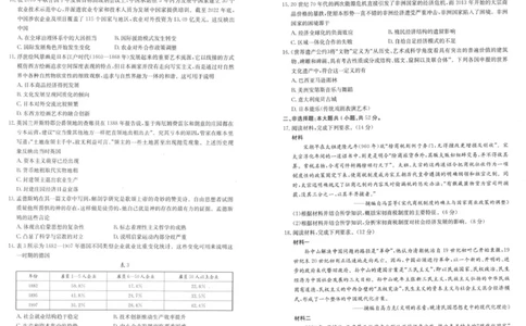 陕西省汉中市2024-2025学年高二下学期期末质量检测历史试卷（含答案）_2025年7月_250710陕西省汉中市2024-2025学年高二下学期期末质量检测（全科）