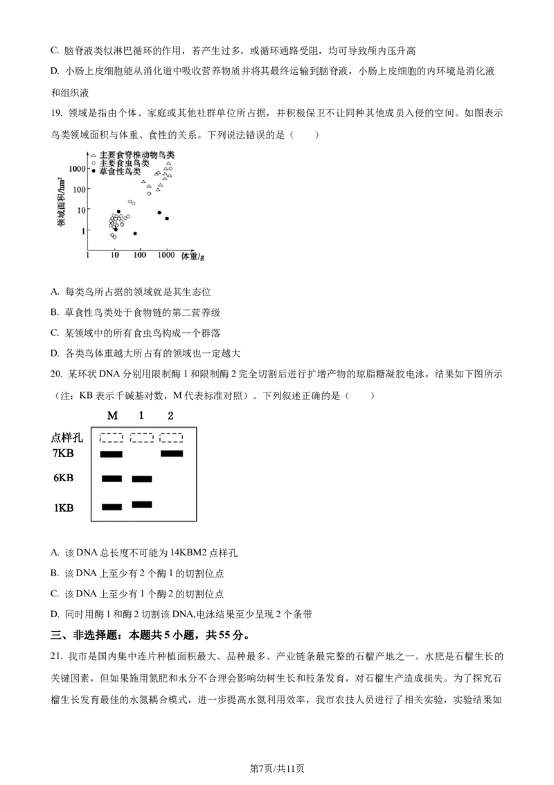 精品解析：山东省枣庄市2023-2024学年高三1月期末质量检测生物试题（原卷版）_2024届山东省枣庄市高三上学期1月期末质量检测_山东省枣庄市2024届高三上学期1月期末质量检测生物