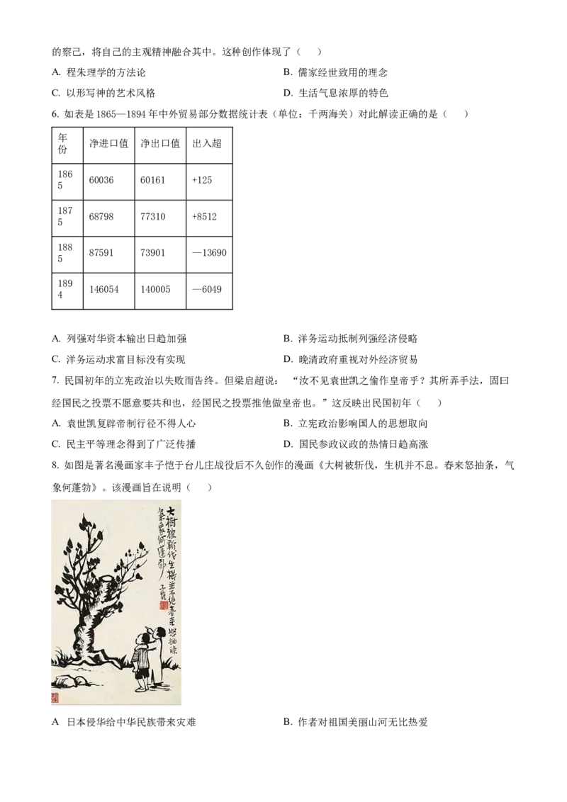 海南省海口市2024届高三上学期1月摸底考试（海口一模）历史_2024届海南省海口市高三上学期1月摸底考试（海口一模）