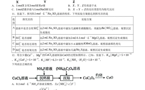 江苏省苏州市2024届高三上学期1月期末学业质量阳光指标调研化学_2024届江苏省苏州市高三上学期1月期末学业质量阳光指标调研
