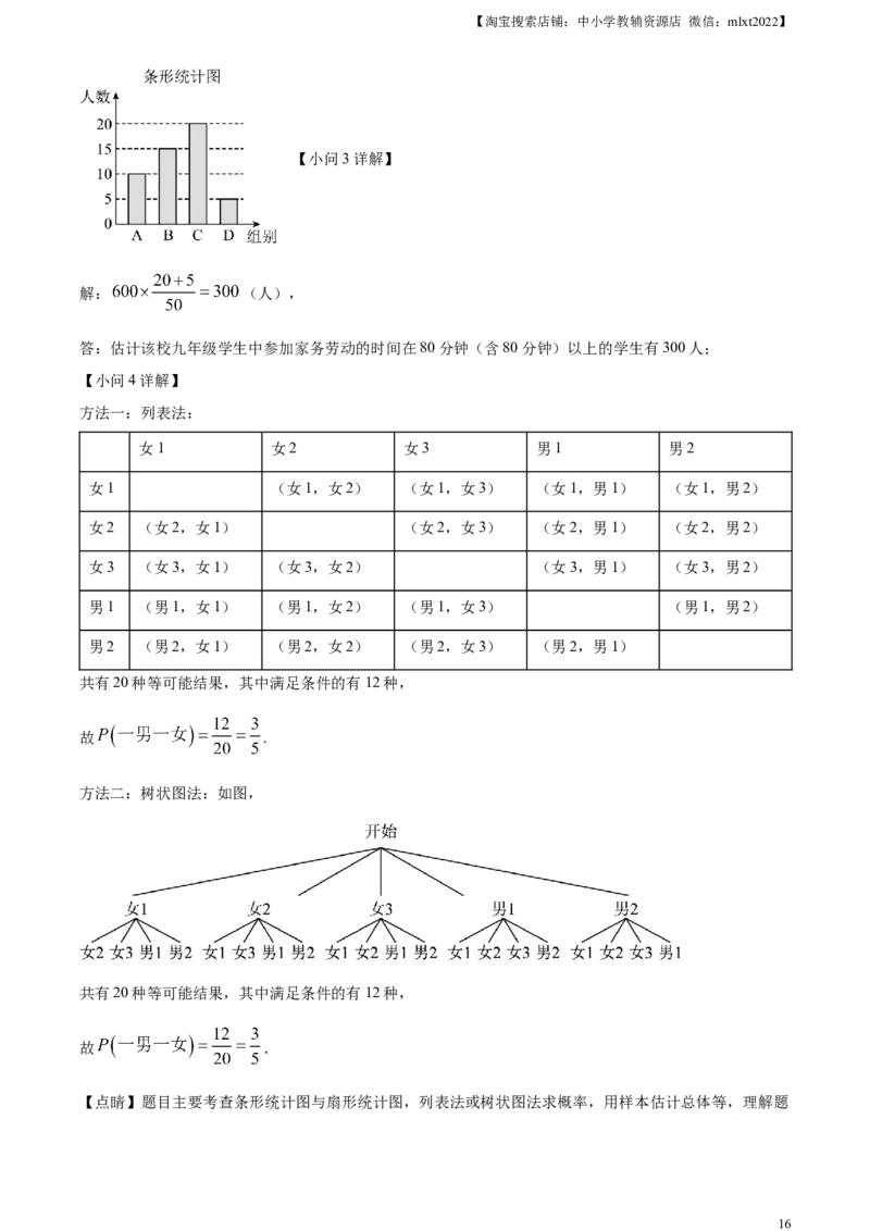 精品解析：2023年湖南省张家界市中考数学真题（解析版）_中考真题_2.数学中考真题2015-2024年_2023中考数学真题7.20_精品解析：2023年湖南省张家界市中考数学真题+