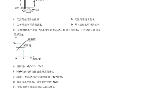 精品解析：2023年广东省中考化学真题（原卷版）_中考真题_5.化学中考真题2015-2024年_2023年中考化学真题7.20_精品解析：2023年广东省中考化学真题