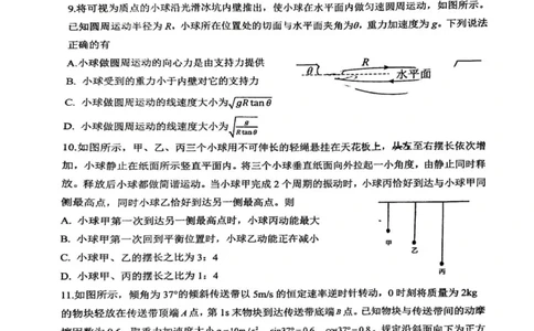物理_2025年12月_251201山东省济南市山东师范大学附属中学2025-2026学年高三上学期11月期中（全科）