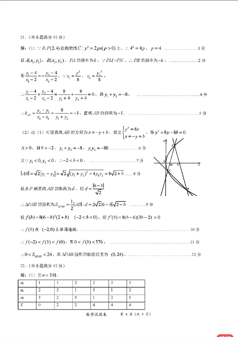 数学参考答案_2024届湖南省株洲市高三上学期教学质量统一检测（一）_湖南省株洲市2024届高三上学期教学质量统一检测（一）数学