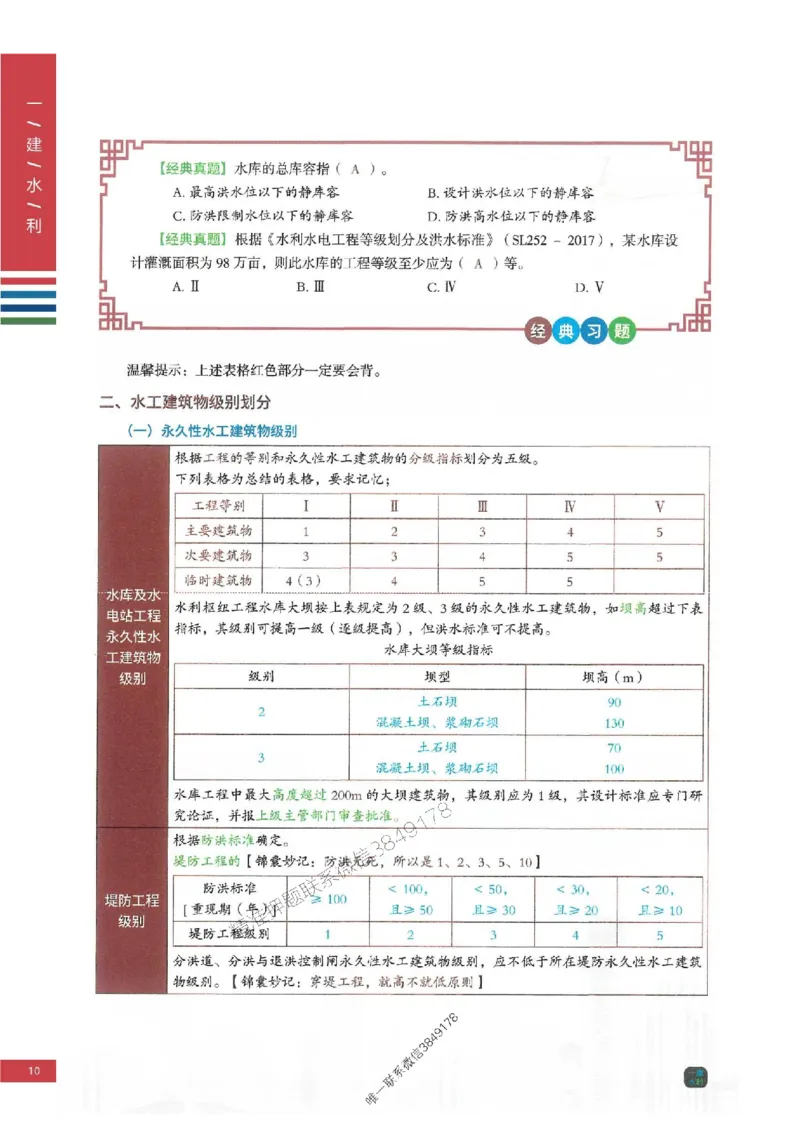 2025年一建-水利-四色笔记高清_2026年一级建造师_2026年一建水利_2025年一建水利SVIP_01-精华文档✿电子教材✿历年真题_13-水利《新版-四色笔记》SMR推荐