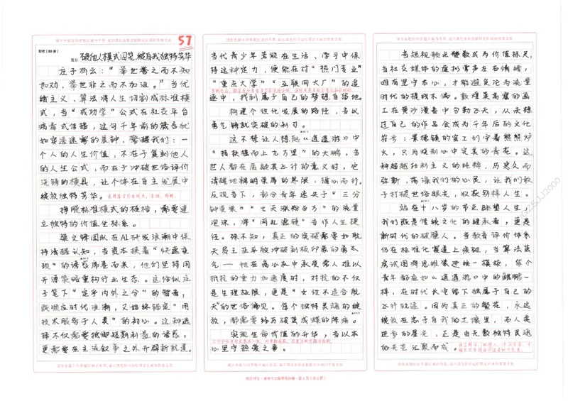 高考作文仿真演练10题（天星）_2025年6月_250605高考语文作文主题预测