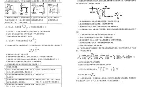 辽宁省重点中学协作校2024-2025学年高二下学期期末考试化学试题（含答案）_2025年7月_250717辽宁省重点中学协作校2024-2025学年高二下学期期末考试（全科）