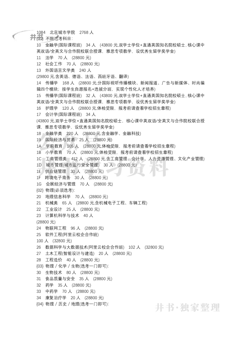 北京市2022年普通高等学校招生专业目录(本科普通批)（独家整理）_1.高考2025全国各省真题+答案_必看高考志愿填报价值2999_高考志愿填报_05-北京_北京高考录取数据-17-23年