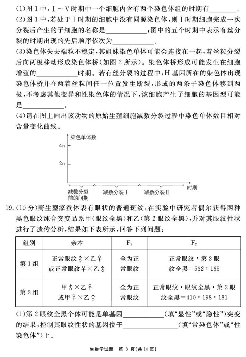 安徽省合肥一六八中学2023-2024学年高三上学期名校名师测评卷（四）生物试题_2024届安徽省合肥一六八中学高三上学期名校名师测评卷（四）