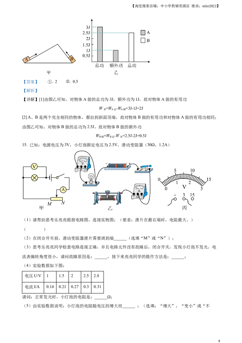 精品解析：2023年广东省深圳市中考物理试题（解析版）_中考真题_4.物理中考真题2015-2024年_2023中考物理真题7.20_精品解析：2023年广东省深圳市中考物理试题
