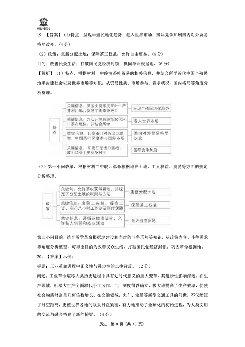 详版答案东北三省精准教学2025年5月高三联考历史强化卷_2025年6月_250601理想树&middot;东北三省精准教学2025年5月高三联考-强化卷（全科）