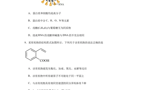 新疆维吾尔自治区乌鲁木齐市实验学校2024届高三上学期1月月考化学_2024届新疆维吾尔自治区乌鲁木齐市实验学校高三上学期1月月考