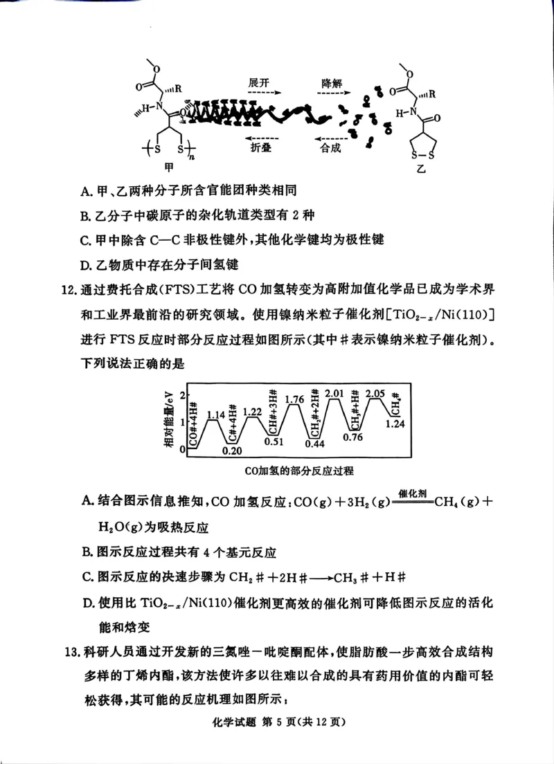 湘豫名校联考2025-2026学年高三上学期12月月考化学_2025年12月_251225河南省湘豫名校联考2025年12月高三上学期质量检测（全科）